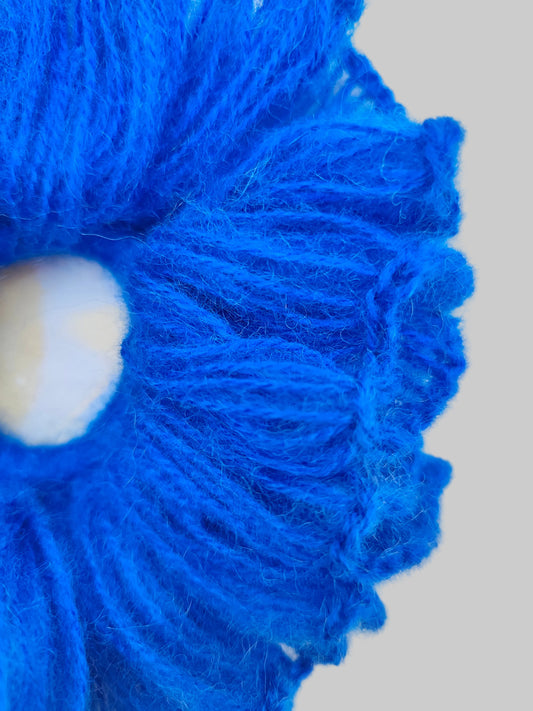 Electric - Mohair Crochet Scrunchie