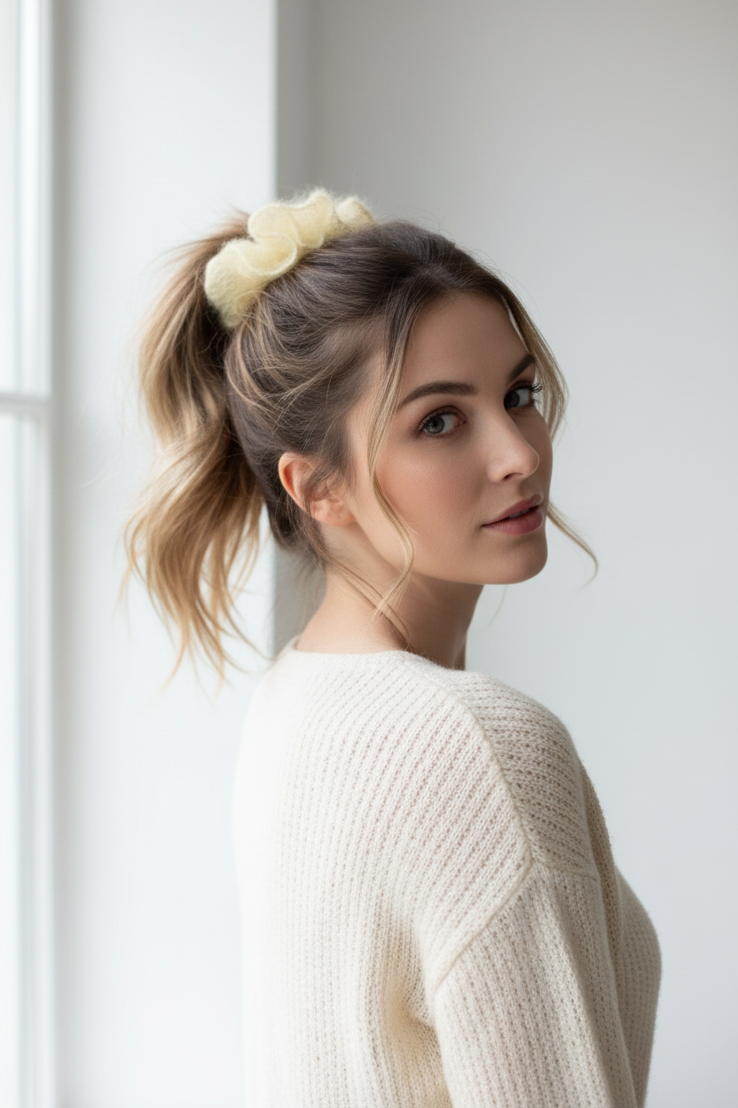 Crochet scrunchies