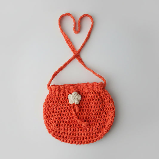 Coralie handmade crochet crossover pouch bag love 