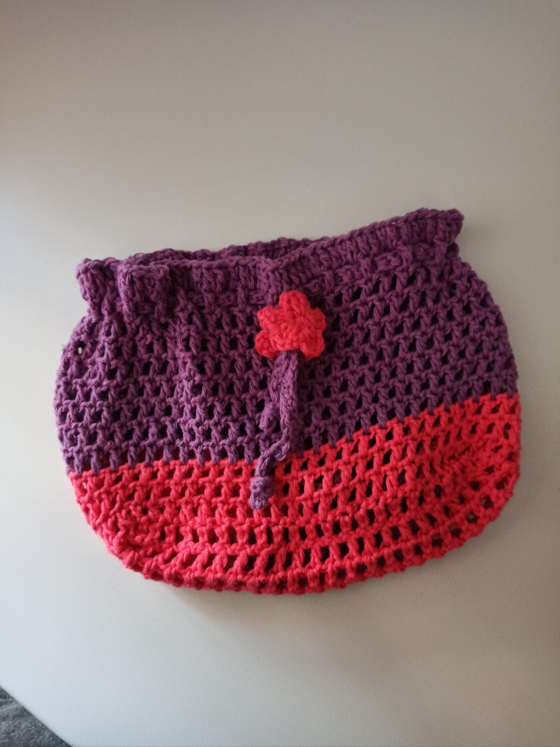 Dream Pop handmade crochet crossover pouch bag