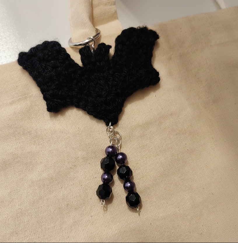 Granny Goes Dark bat bag charm