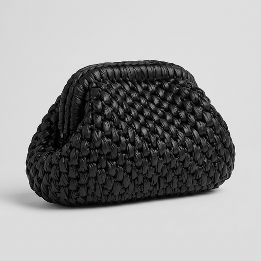 Jacqueline Leatherette Clutch Bag.