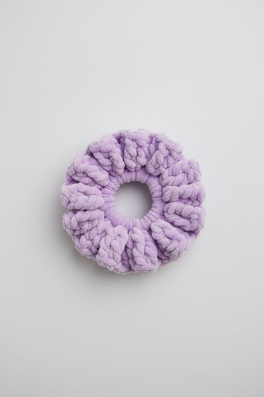 Lila crochet scrunchie