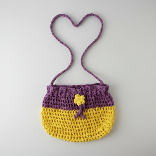 Moonflower handmade crochet crossover pouch bag love