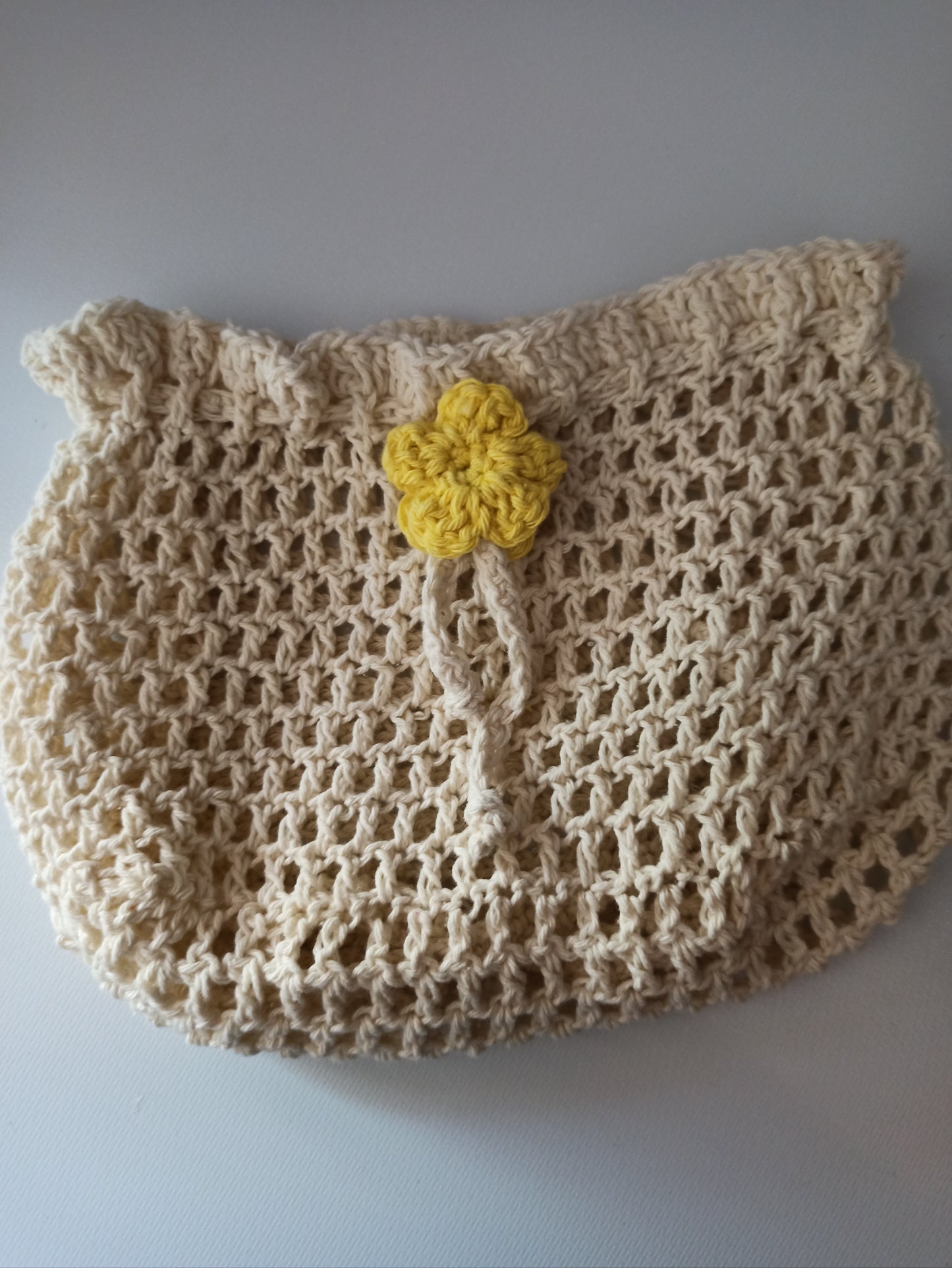 Oatley handmade crochet crossover pouch bag