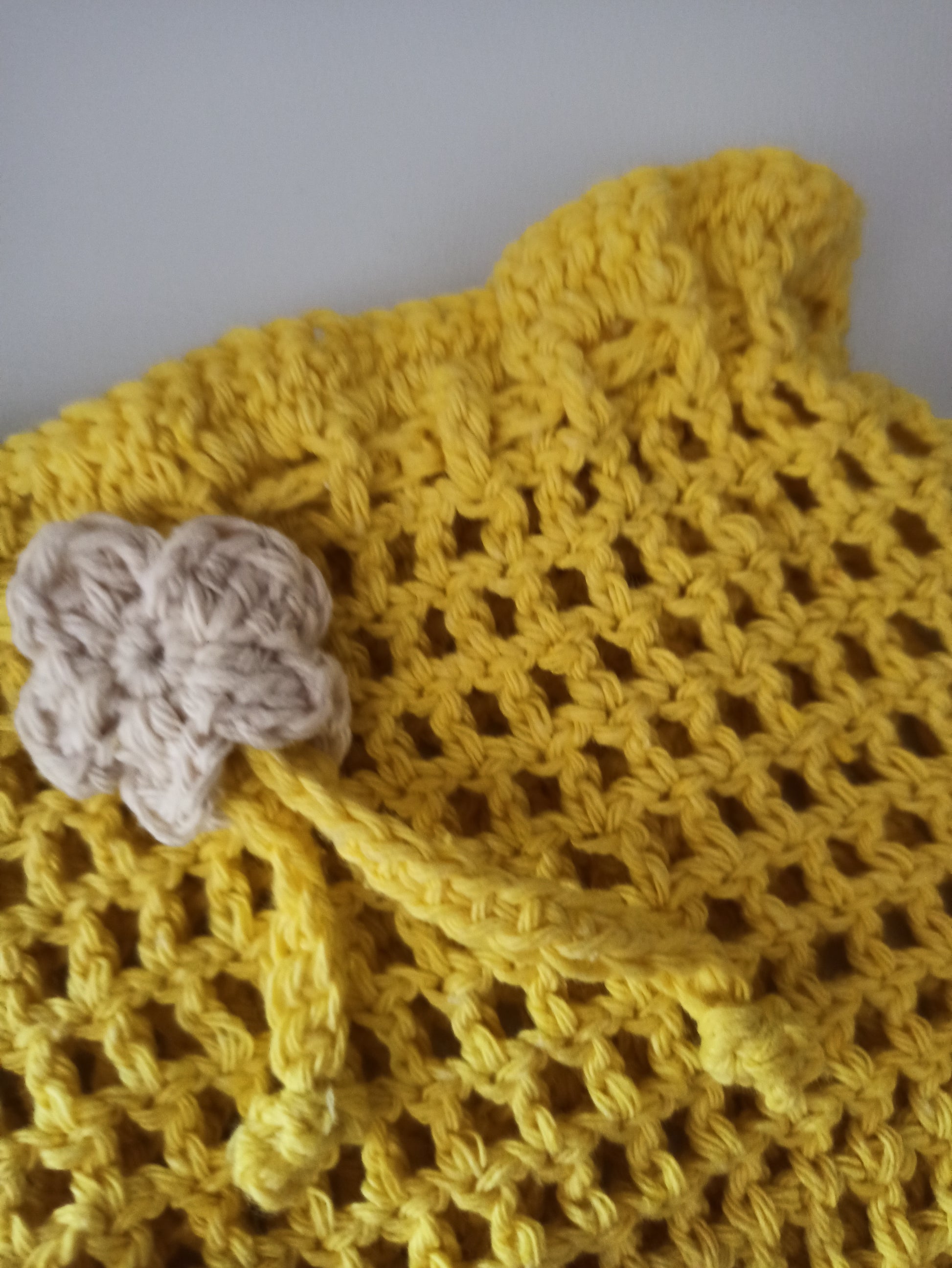 Solea handmade crochet crossover pouch bag love close up