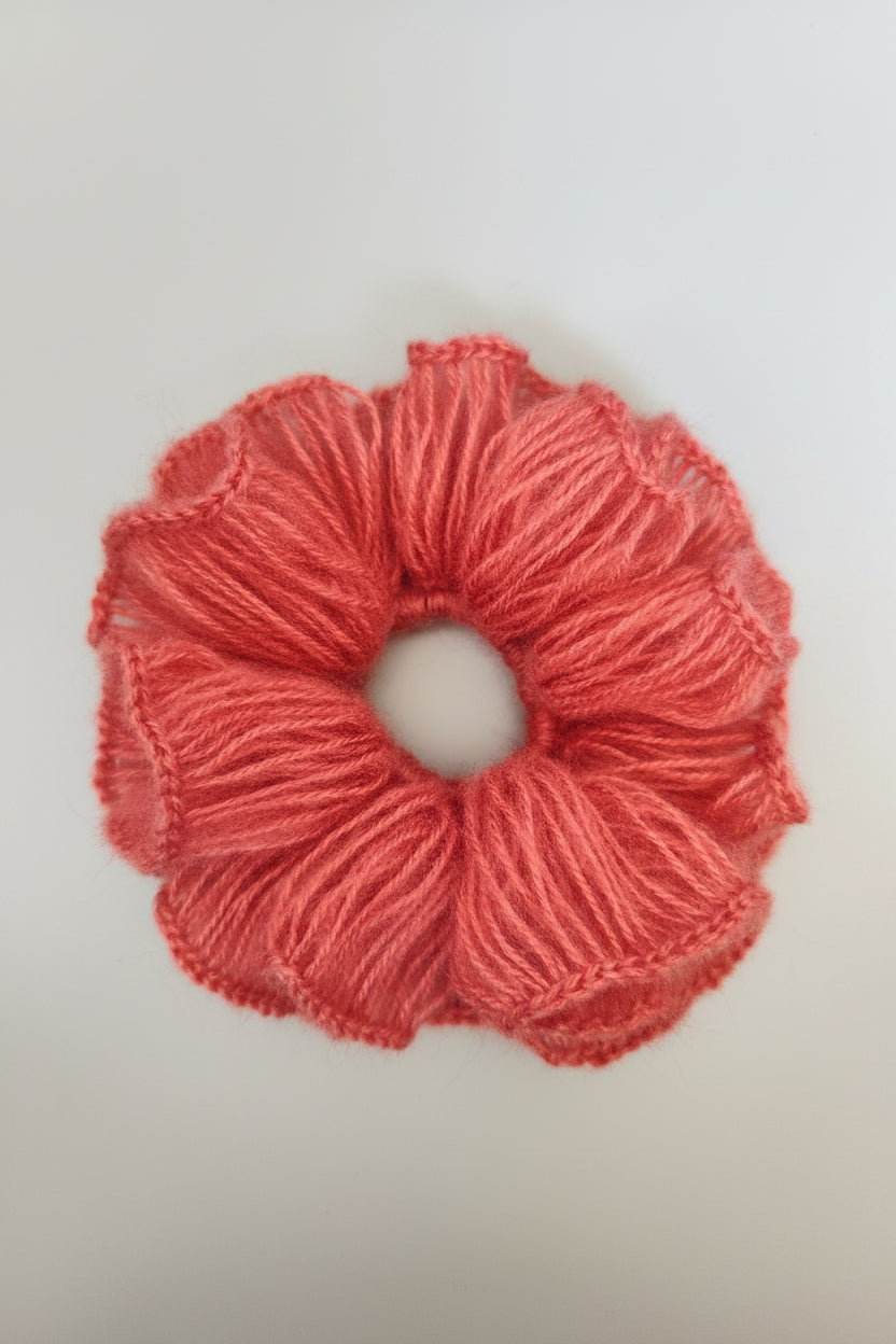 Terra Crochet Mohair Scrunchie 