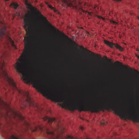 Rose Crochet Shawl - Μάλλινο Ημικυκλικό Σάλι με Mohair style