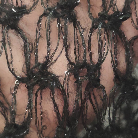 Claire handmade mohair silk shawl close  up