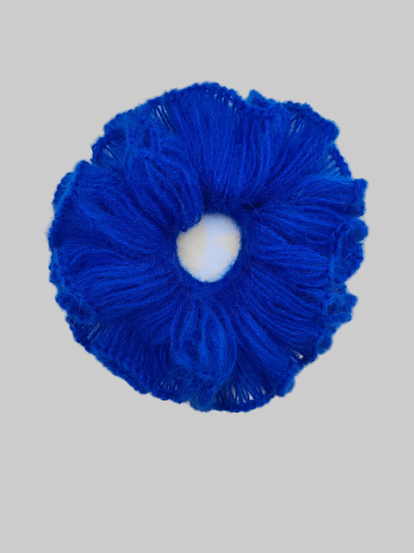 Electric - Mohair Crochet Scrunchie