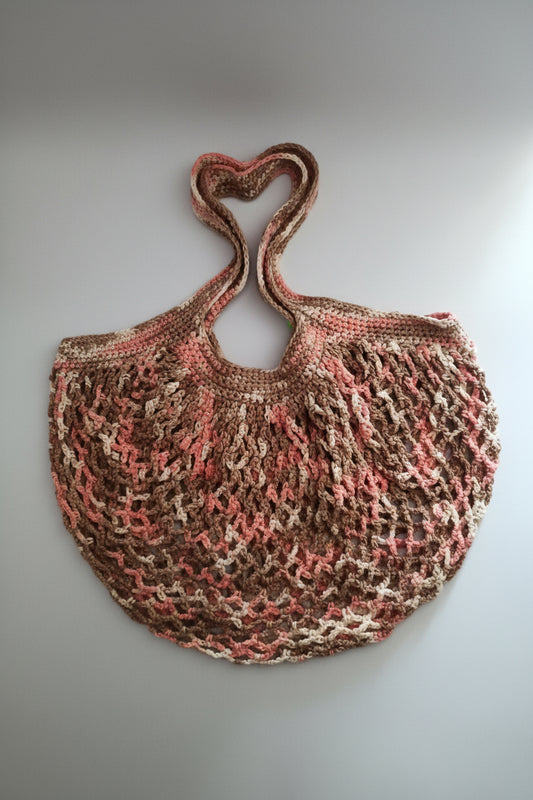 solena handmade crochet market bag love