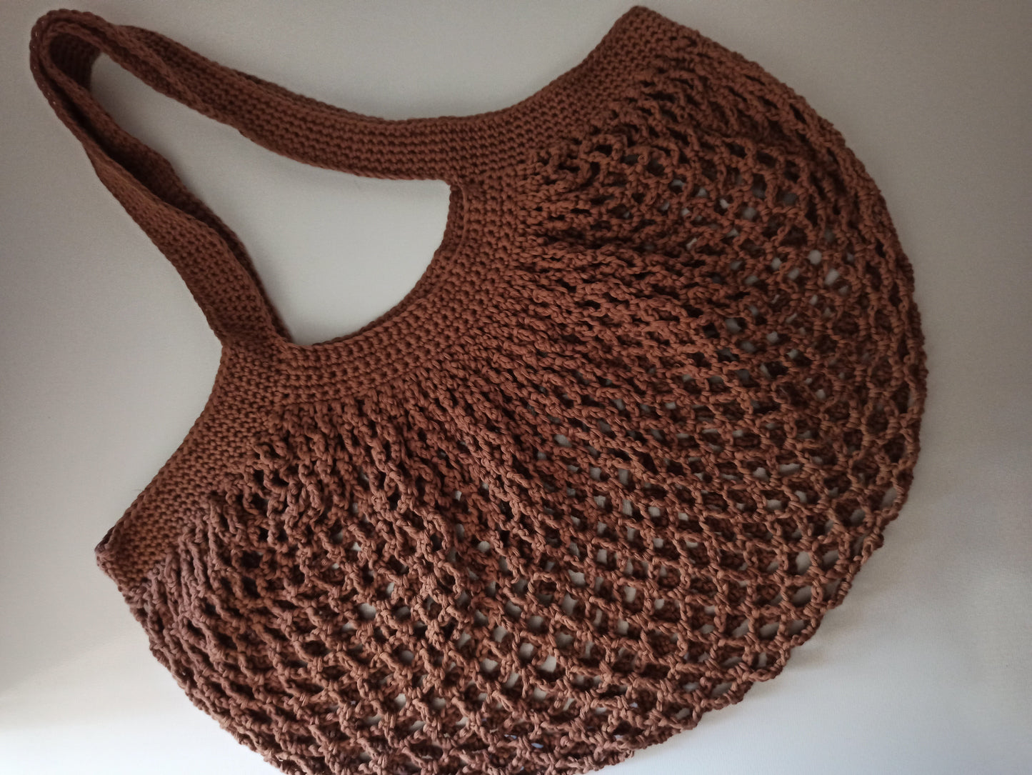 teddy handmade crochet market bag