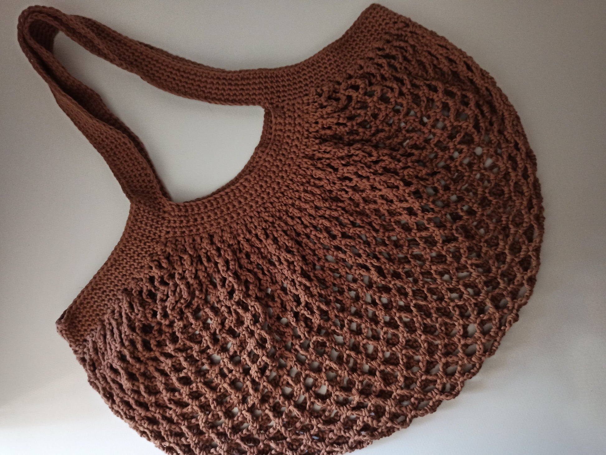 teddy handmade crochet market bag